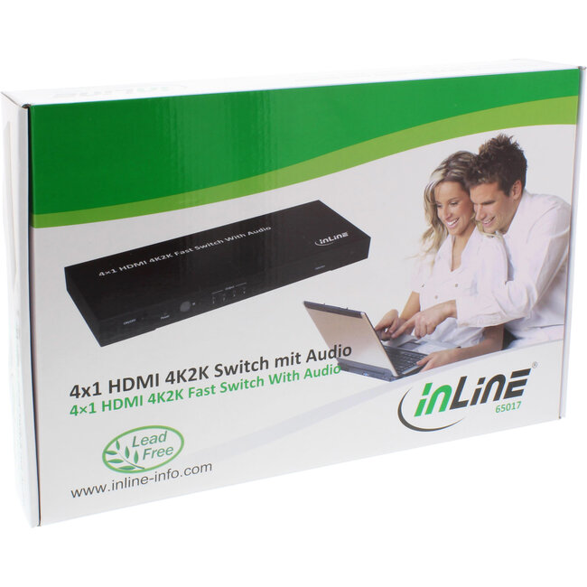 InLine® HDMI 4K2K switch, 4-weg, met audio