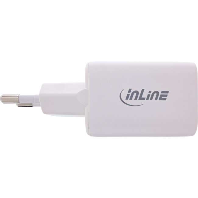 InLine® Power Delivery + Quick Charge USB-voeding, 33W, USB-A + USB-C, wit