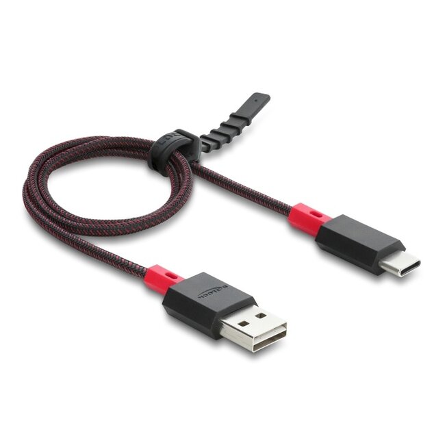Delock EASY-USB 2.0 Cable Type-A male to USB Type-C™ male 2 m black