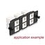 Delock Adapter Panel for Keystone Modules 6 port black