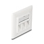 Wandcontactdoos | voor 3 Keystone modules | 45° opening | wit (RAL9010)