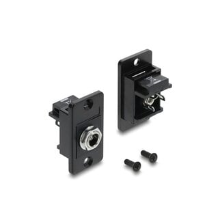 DeLOCK Delock Panel Mount DC 5.5 x 2.5 mm female black