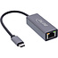 InLine® USB 3.2 netwerkadapterkabel, USB-C naar RJ45 Gigabit netwerk