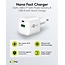 Goobay 20 W USB-C PD GaN Dual Fast Charger white