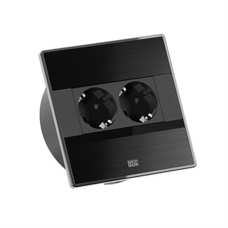 Bachmann BACHMANN SENSE schwarz 2xCEE7/3, L=2,0m AEH