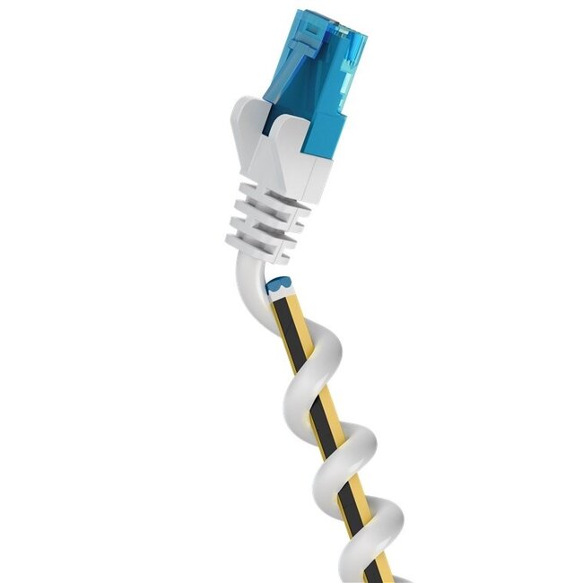 UTP CAT6a flexibele netwerkkabel | TPE LSZH | wit | 0,25 meter