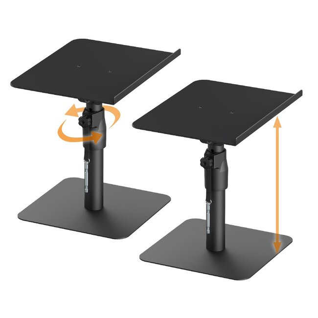 My Wall luidspreker bureaustandaard set | 30 x 23 cm | tot 30 kg | zwart