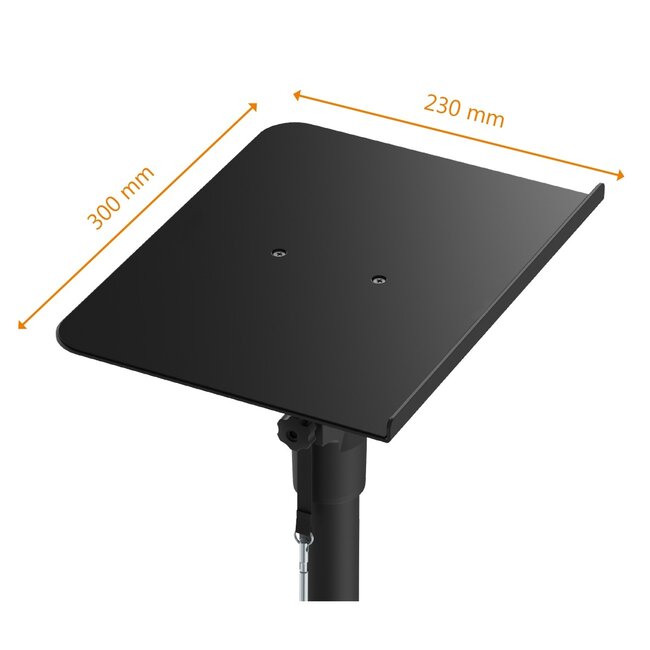 My Wall luidspreker bureaustandaard set | 30 x 23 cm | tot 30 kg | zwart