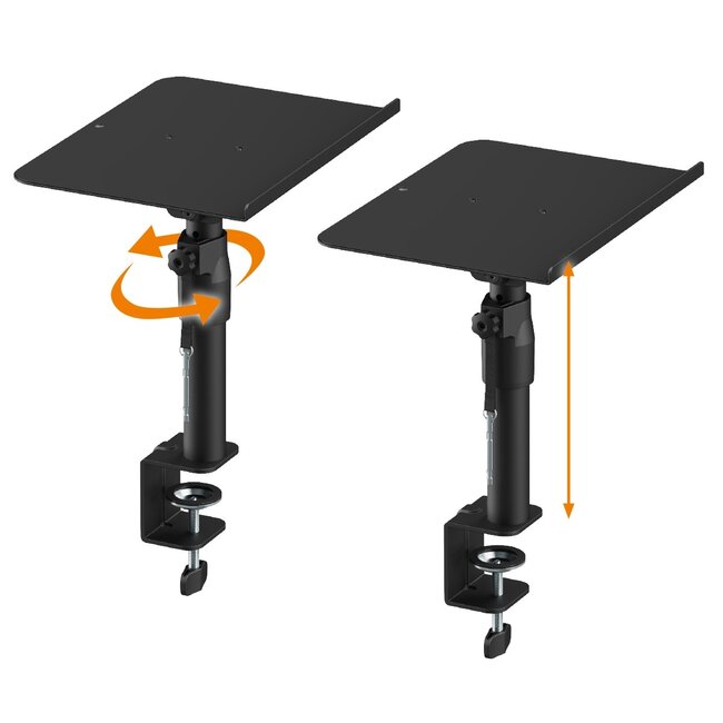 My Wall luidspreker bureaubeugel set | 30 x 23 cm | tot 30 kg | zwart