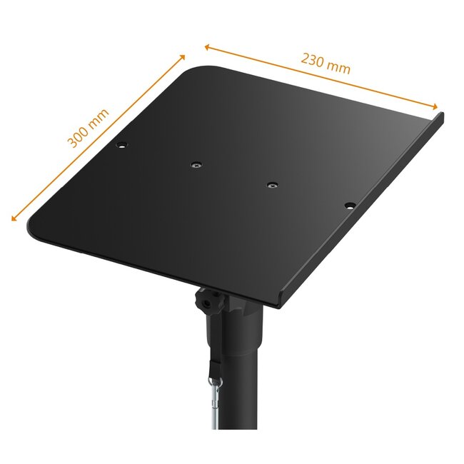 My Wall luidspreker bureaubeugel set | 30 x 23 cm | tot 30 kg | zwart