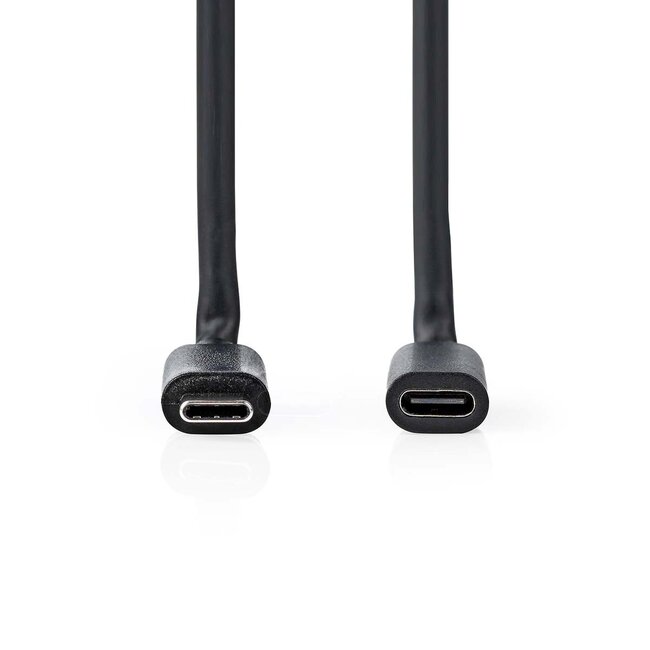 USB-C verlengkabel | USB3.0 5 Gbps | PD 60W | 4K 60Hz | zwart | 1 meter