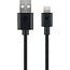 Goobay platte USB lader | 5W | incl. Lightning kabel | zwart | 1 meter