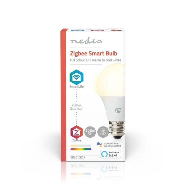 Nedis SmartLife Zigbee LED-lamp | RGB + warm tot koel wit | E27 | A60 | 9W