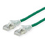DÄTWYLER patchkabel Cat.6 (klasse E) S/FTP, CU 7702 flex LSOH, Hirose TM21, groen, 0,5 m
