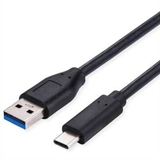 SECOMP STANDAARD USB 3.2 Gen 1-kabel, A-C, M/M, 0,5 m