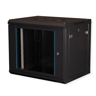 Value VALUE 19 inch wandbehuizing 9HE, 600x450 mm zwart, bouwpakket