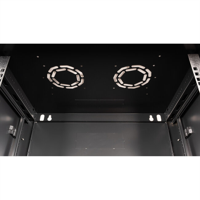 VALUE 19 inch wandbehuizing 9HE, 600x450 mm zwart, bouwpakket