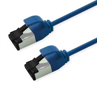 Roline ROLINE S/FTP (PiMF-) patchkabel Cat.8 (Klasse I), LSOH, extra dun, blauw, 1,5 m
