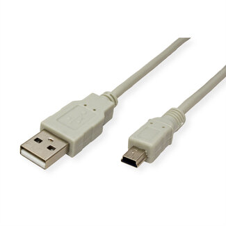 SECOMP STANDAARD USB 2.0-kabel, type A - 5-pins mini, 3 m