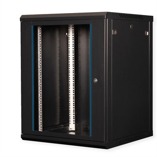 Value VALUE 19 inch wandbehuizing 15HE, 600x600 mm zwart, bouwpakket