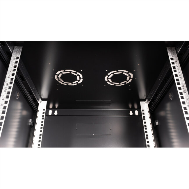 VALUE 19 inch wandbehuizing 15HE, 600x600 mm zwart, bouwpakket