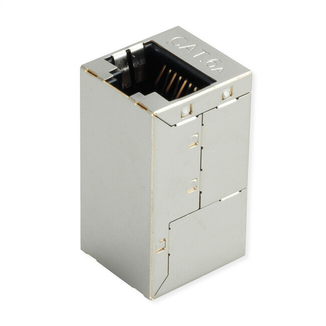 ROLINE RJ-45-koppeling afgeschermd, Cat.6A (klasse EA), zilver