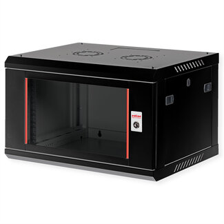 Roline ROLINE 19-inch wandbehuizing Basic Plus 6U, 600x450 BxD zwart