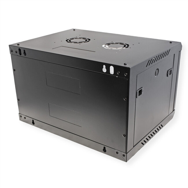 ROLINE 19-inch wandbehuizing Basic Plus 6U, 600x450 BxD zwart