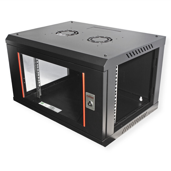 ROLINE 19-inch wandbehuizing Basic Plus 6U, 600x450 BxD zwart