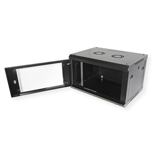 ROLINE 19-inch wandbehuizing Basic Plus 6U, 600x450 BxD zwart