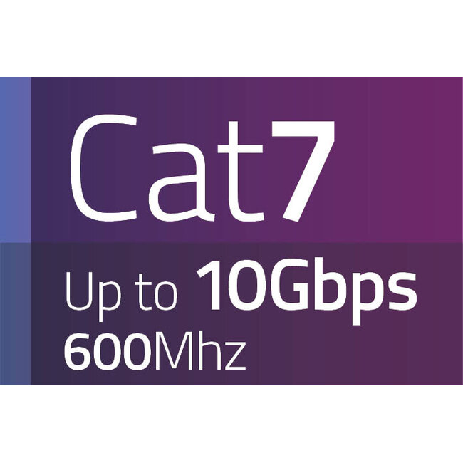 SFTP CAT7 600 MHz netwerkkabel | vaste aders | AWG24 | LSZH | oranje | 50 meter