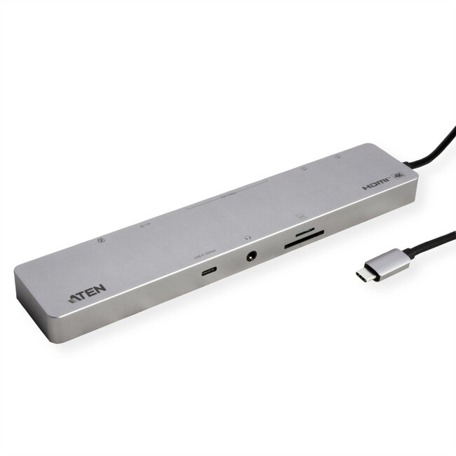 ATEN UH3240 USB-C Dock 4K Dual Display met Power Passthrough