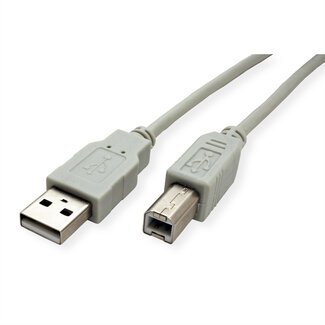 SECOMP STANDARD USB 2.0 Kabel, type A-B, beige, 0,8 m