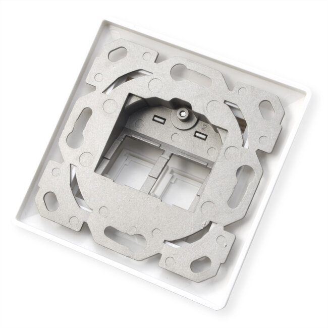 ROLINE inbouwdoos modulehouder, 2-voudig, voor keystones