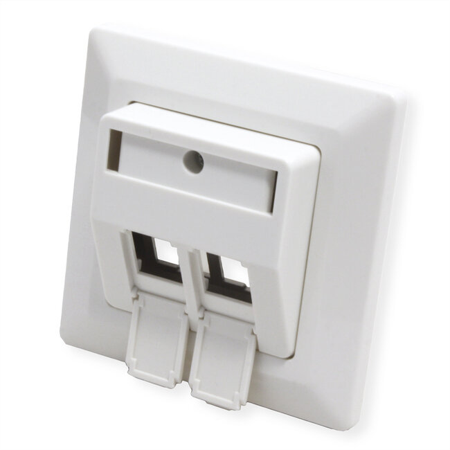 ROLINE inbouwdoos modulehouder, 2-voudig, voor keystones