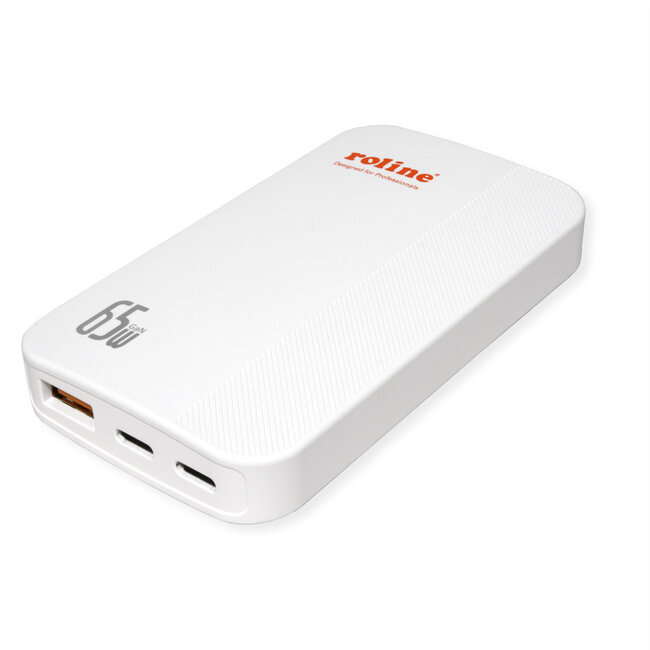 ROLINE USB-oplader, slank, met inklapbare eurostekker, 65 W