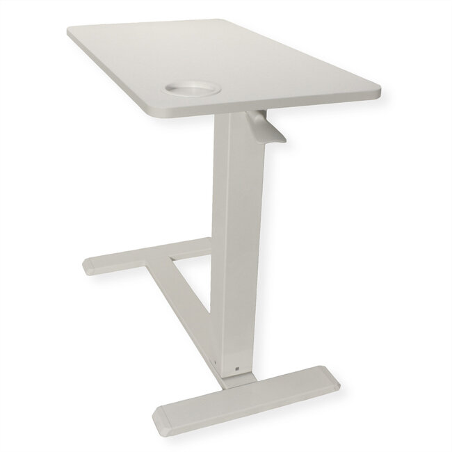 ROLINE gasveer bijzettafel, In hoogte verstelbaar, wit