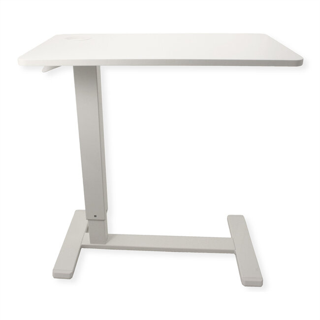 ROLINE gasveer bijzettafel, In hoogte verstelbaar, wit