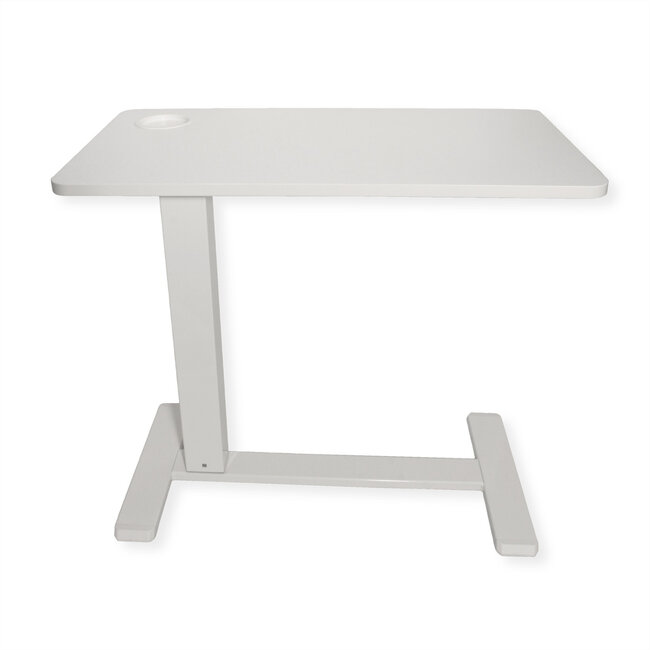 ROLINE gasveer bijzettafel, In hoogte verstelbaar, wit