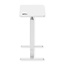 ROLINE gasveer bijzettafel, In hoogte verstelbaar, wit