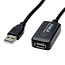 STANDARD USB 2.0 Verlängerung, aktiv, mit Repeater, schwarz, 5 m