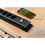 BACHMANN CONNECTUS 6xCEE7/3, 1xschakelaar 1xUSB A/C 22W 2,0m CEE7/7 zwart