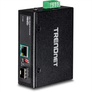 Trendnet TRENDnet TI-PF11SFP Media Converter Industriële SFP naar Gigabit PoE+