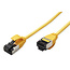 ROLINE U/FTP patchkabel Cat.8 (Klasse I), dun, LSOH, soepel draad, geel, 0,15 m