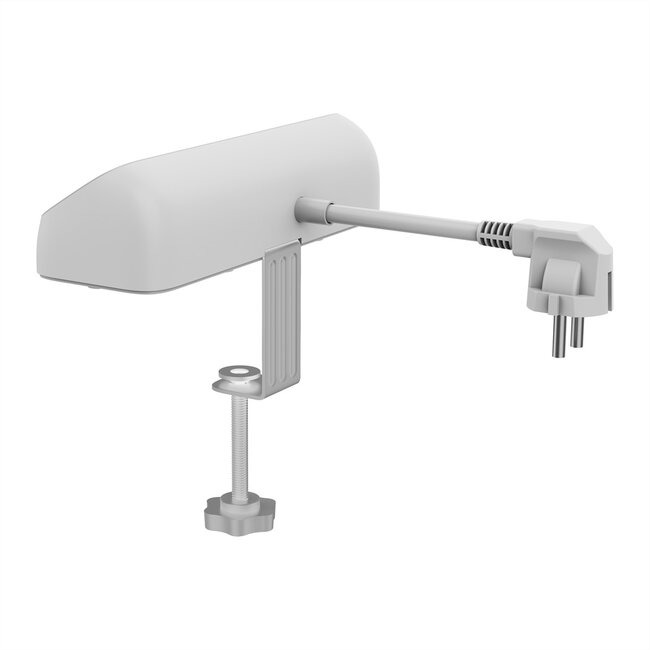 VALUE tafelstekkerdoos, 3-voudig met schakelaar, incl. 3x USB (2x A, 1x C), met tafelklem , 1,5 m