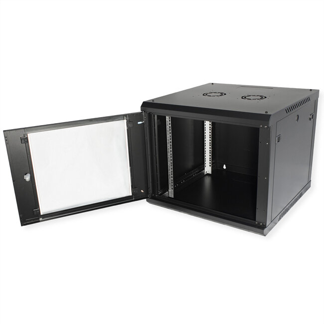 ROLINE 19-inch wandbehuizing Basic Plus 9U, 600x600 BxD zwart