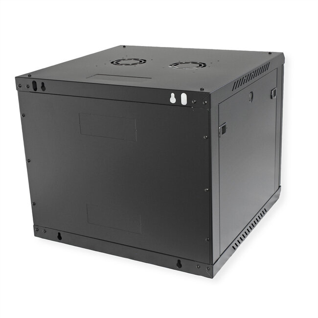 ROLINE 19-inch wandbehuizing Basic Plus 9U, 600x600 BxD zwart