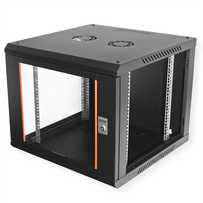 ROLINE 19-inch wandbehuizing Basic Plus 9U, 600x600 BxD zwart