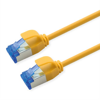 Roline ROLINE Patchkabel Kat.6A (Class EA) S/FTP (PiMF) , LSOH, PoE, geel, 0,5 m