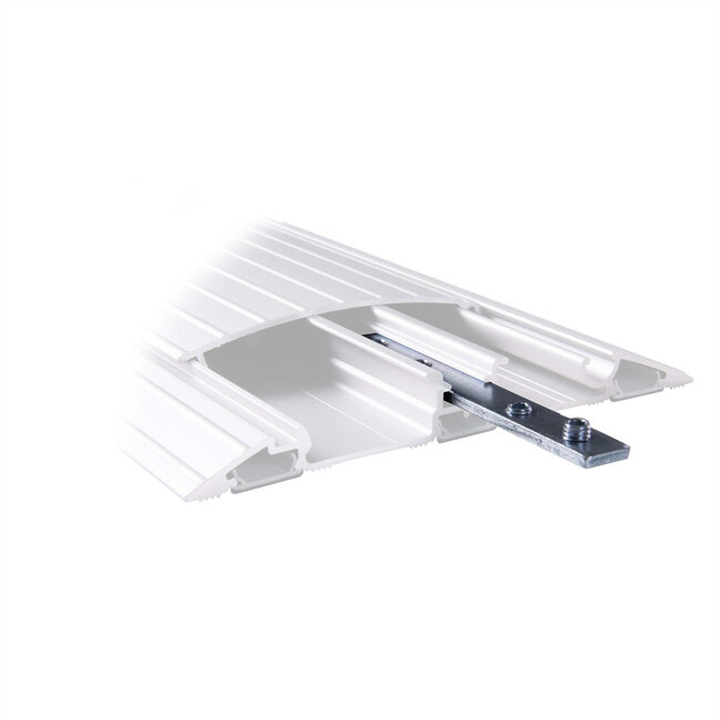 DATAFLEX Addit kabelgoot, koppelstuk 492, zilver